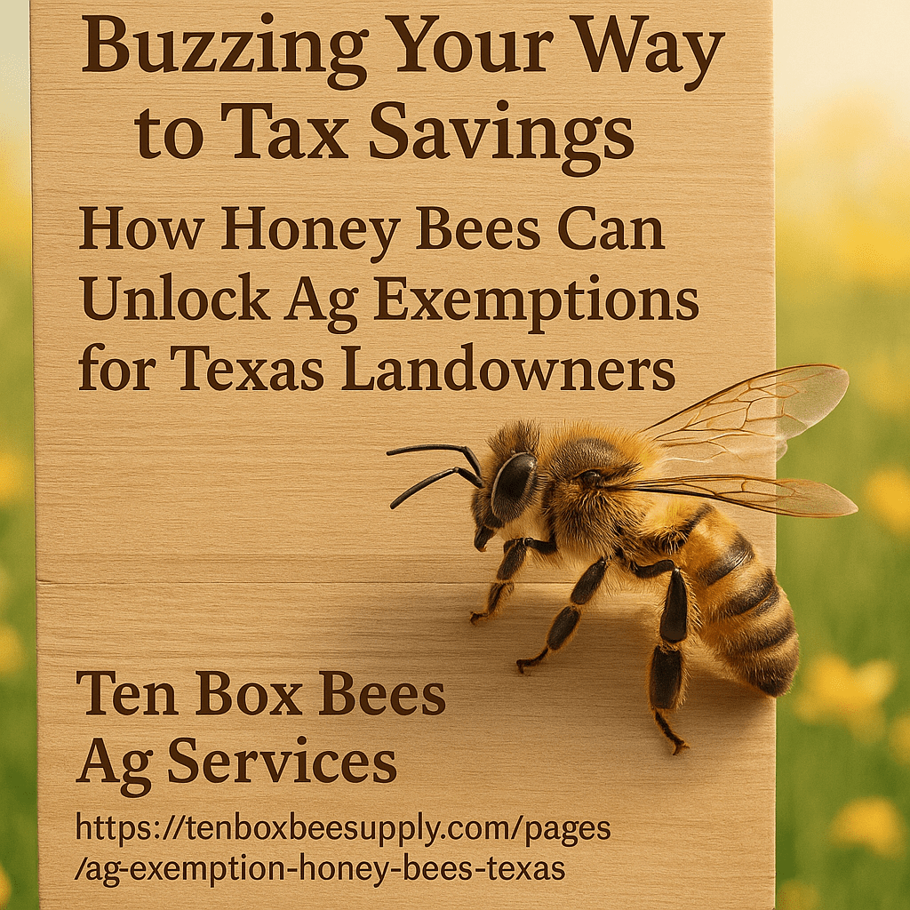Buzzing Your Way to Tax Savings: How Honey Bees Can Unlock Ag Exemptions for Texas Landowners - Ten Box Bee Supply