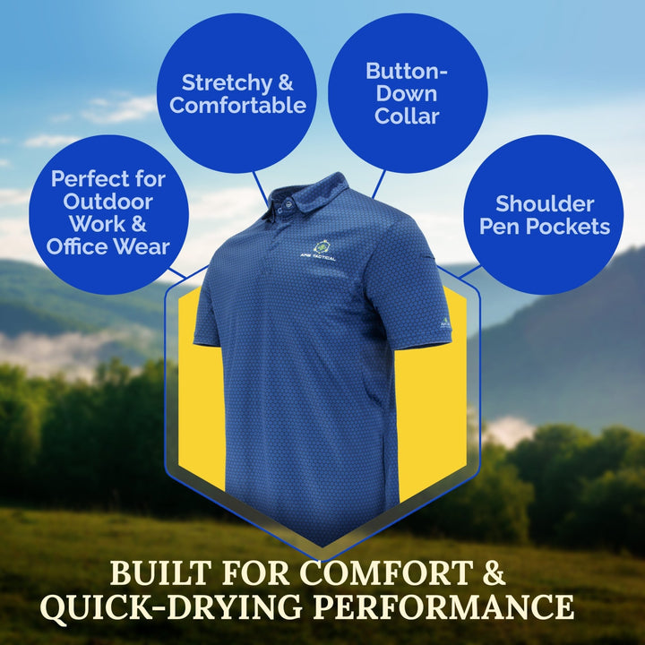 Apis Tactical Mens Polo Shirt Texas Honeybee Ag Exemption Program Fort Worth Ten Box Bees