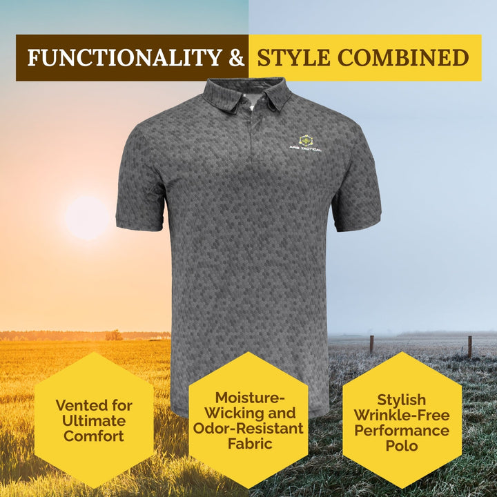 Apis Tactical Mens Polo Shirt Texas Honeybee Ag Exemption Program Fort Worth Ten Box Bees