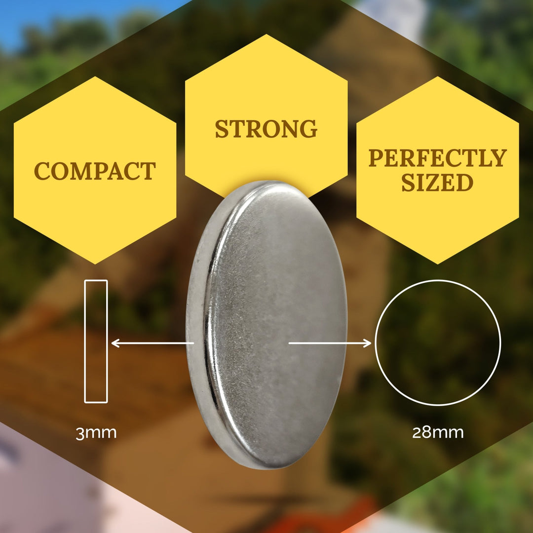 Apis Tactical - Neodymium Magnet Accessory Kit - N52 Small, Circular Magnetic Discs - Strong Magnets 6 Pack Texas Honeybee Ag Exemption Program Fort Worth Ten Box Bees