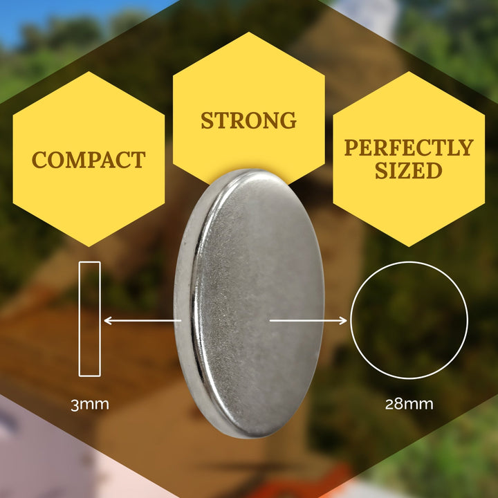 Apis Tactical - Neodymium Magnet Accessory Kit - N52 Small, Circular Magnetic Discs - Strong Magnets 6 Pack Texas Honeybee Ag Exemption Program Fort Worth Ten Box Bees
