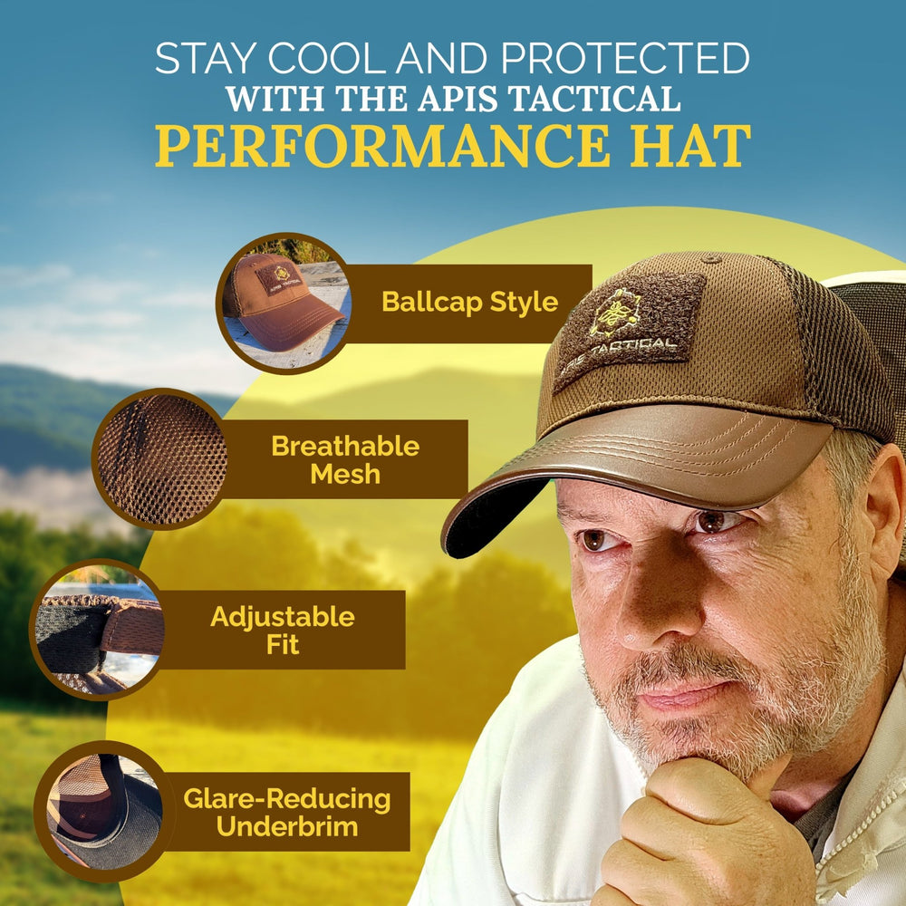 Apis Tactical Performance Tactical Hat - Brown Texas Honeybee Ag Exemption Program Fort Worth Ten Box Bees