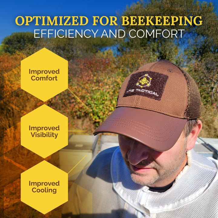 Apis Tactical Performance Tactical Hat - Brown Texas Honeybee Ag Exemption Program Fort Worth Ten Box Bees