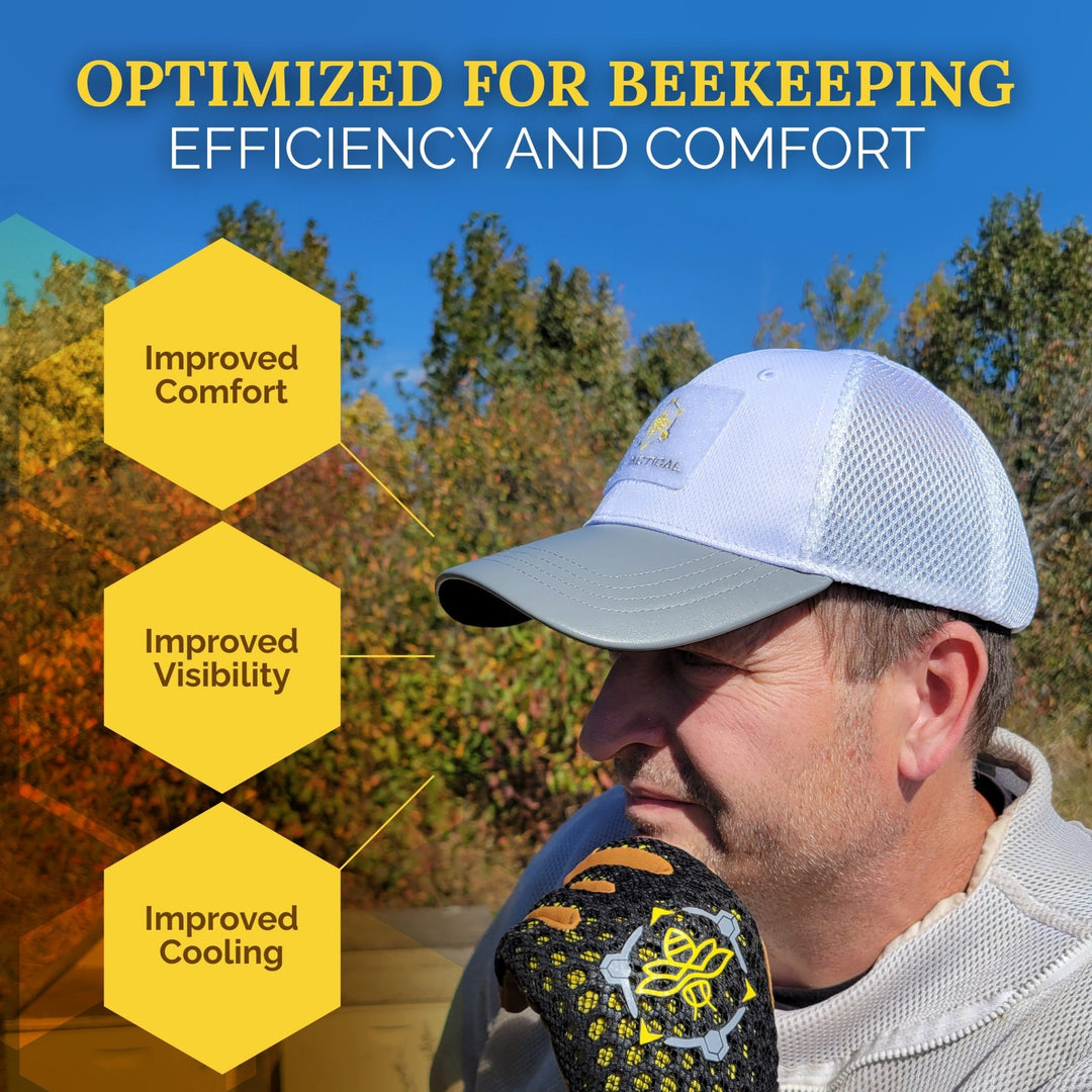 Apis Tactical Performance Tactical Hat - White Texas Honeybee Ag Exemption Program Fort Worth Ten Box Bees