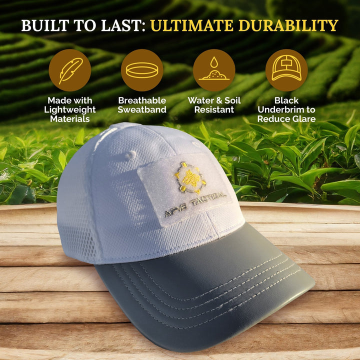 Apis Tactical Performance Tactical Hat - White Texas Honeybee Ag Exemption Program Fort Worth Ten Box Bees