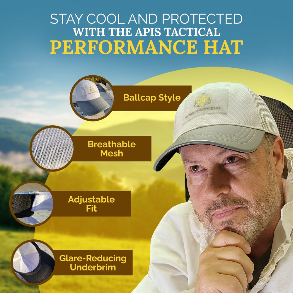 Apis Tactical Performance Tactical Hat - White Texas Honeybee Ag Exemption Program Fort Worth Ten Box Bees