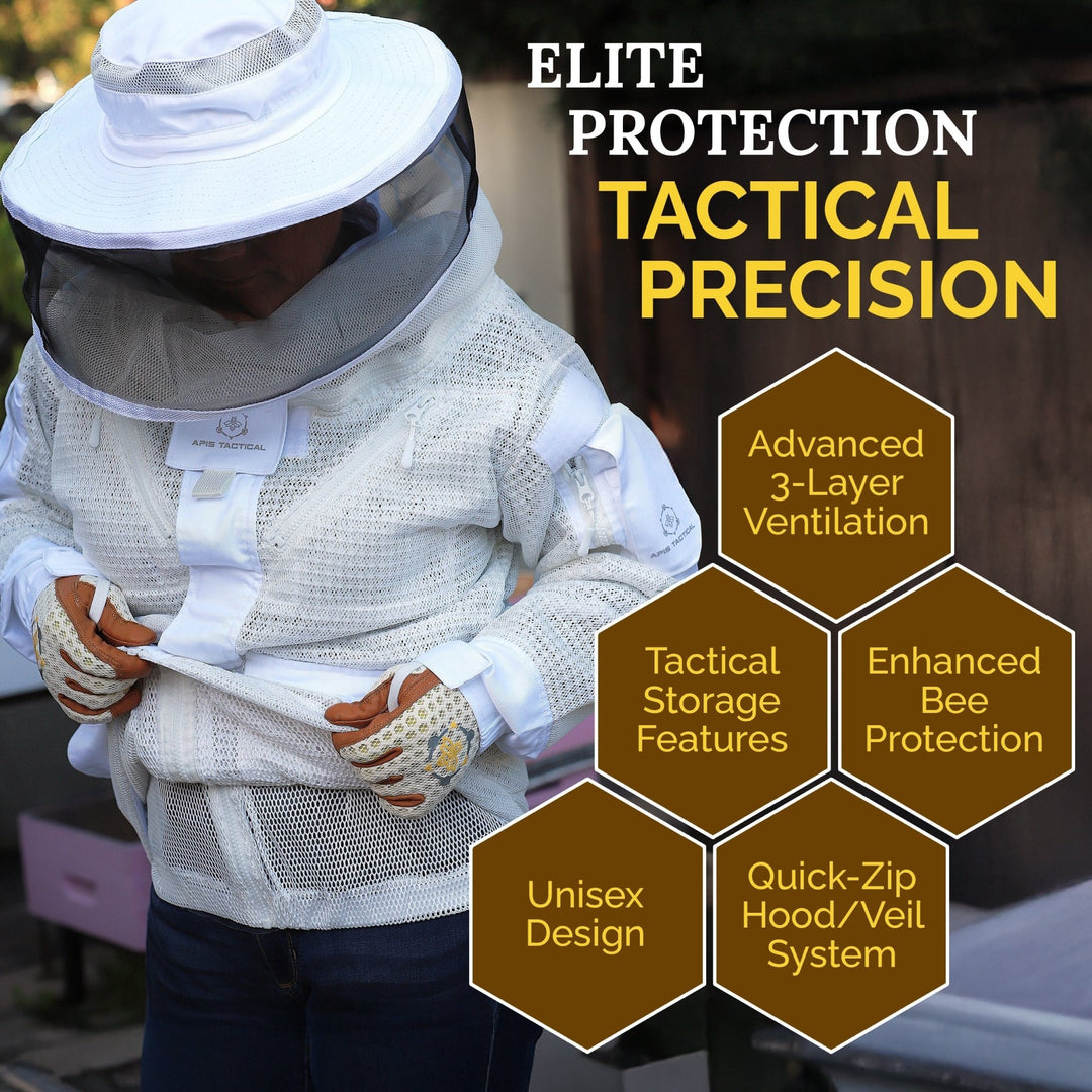 Apis Tactical PRO Ventilated Beekeeping Jacket Texas Honeybee Ag Exemption Program Fort Worth Ten Box Bees