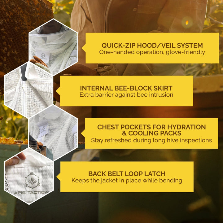 Apis Tactical PRO Ventilated Beekeeping Jacket Texas Honeybee Ag Exemption Program Fort Worth Ten Box Bees
