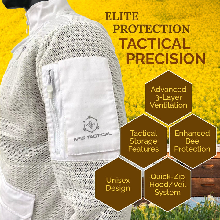 Apis Tactical PRO Ventilated Beekeeping Jacket Texas Honeybee Ag Exemption Program Fort Worth Ten Box Bees