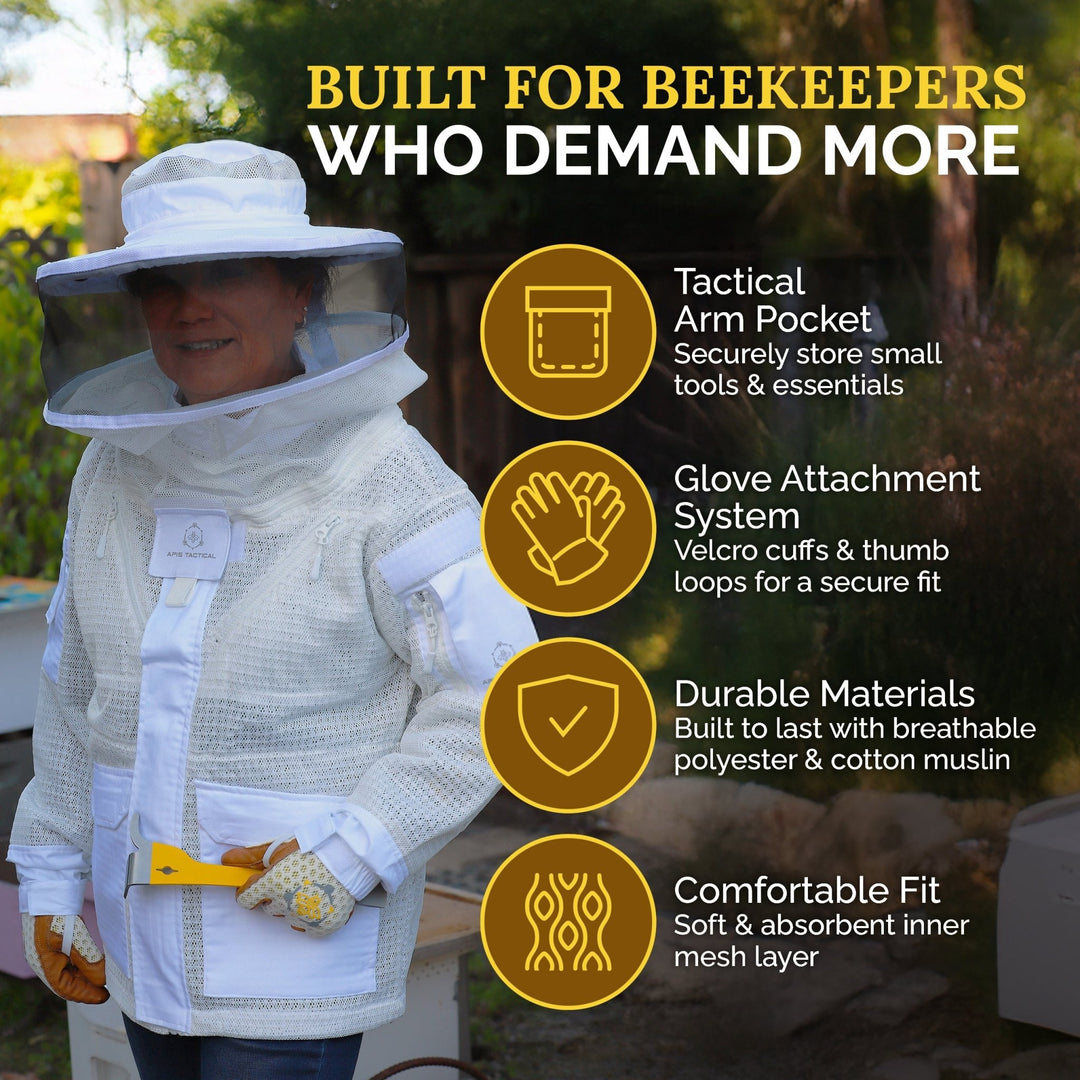 Apis Tactical PRO Ventilated Beekeeping Jacket Texas Honeybee Ag Exemption Program Fort Worth Ten Box Bees