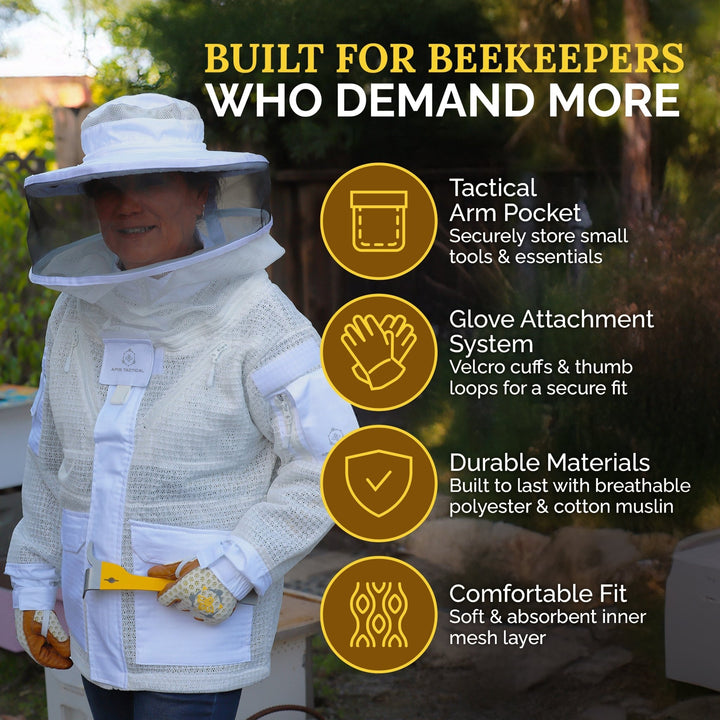 Apis Tactical PRO Ventilated Beekeeping Jacket Texas Honeybee Ag Exemption Program Fort Worth Ten Box Bees